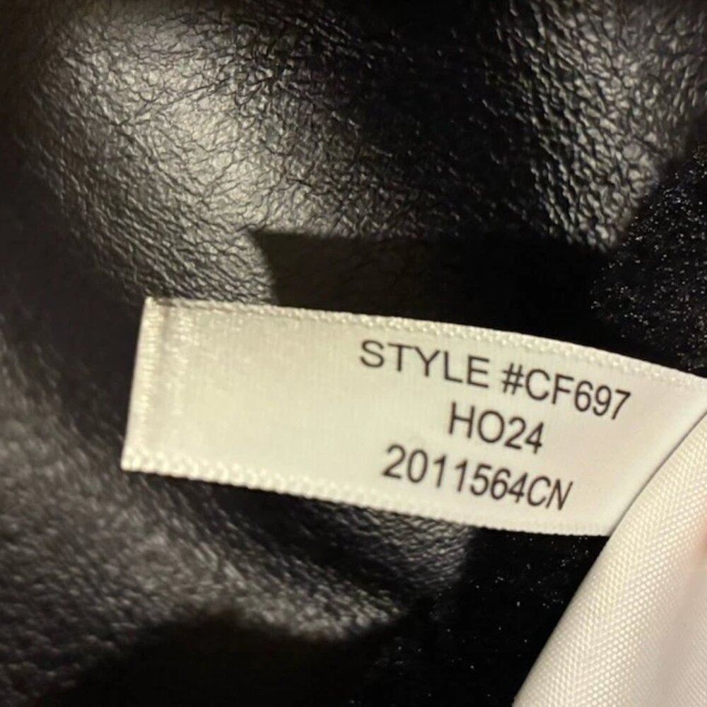 NWTs J Crew Faux Fur Peacoat Black Sz S Fuzzy Double Breasted Coat Oversized - Picture 7 of 7
